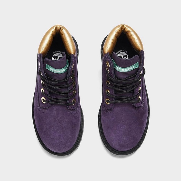 BRAND NEW! Toddler Purple & Gold Timberland Boots - Sz. 6 - Picture 3 of 6